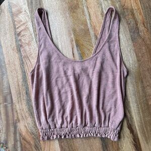 Project Social T Dusty Pink Crop Top